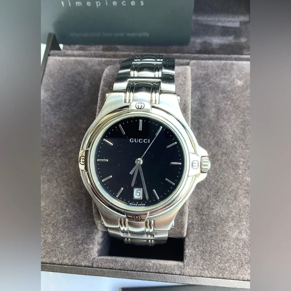 Mens Gucci Stainless Steel Bracelet Watch🌟🌟